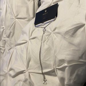 Choker-Necklace silver tone